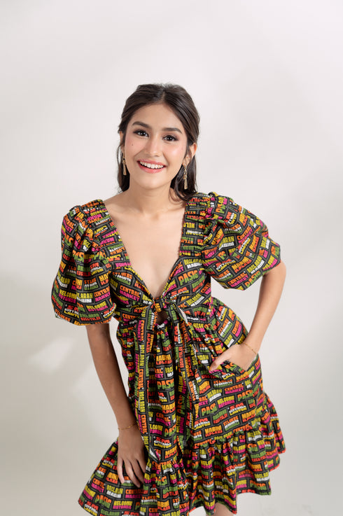 EMGEE by Get Spotted: Maria Dress in Para Po Fabric